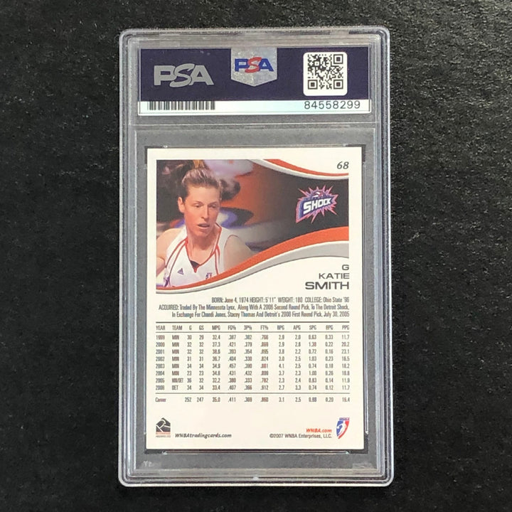 2007 Rittenhouse WNBA #68 Katie Smith Signed Card AUTO PSA Slabbed