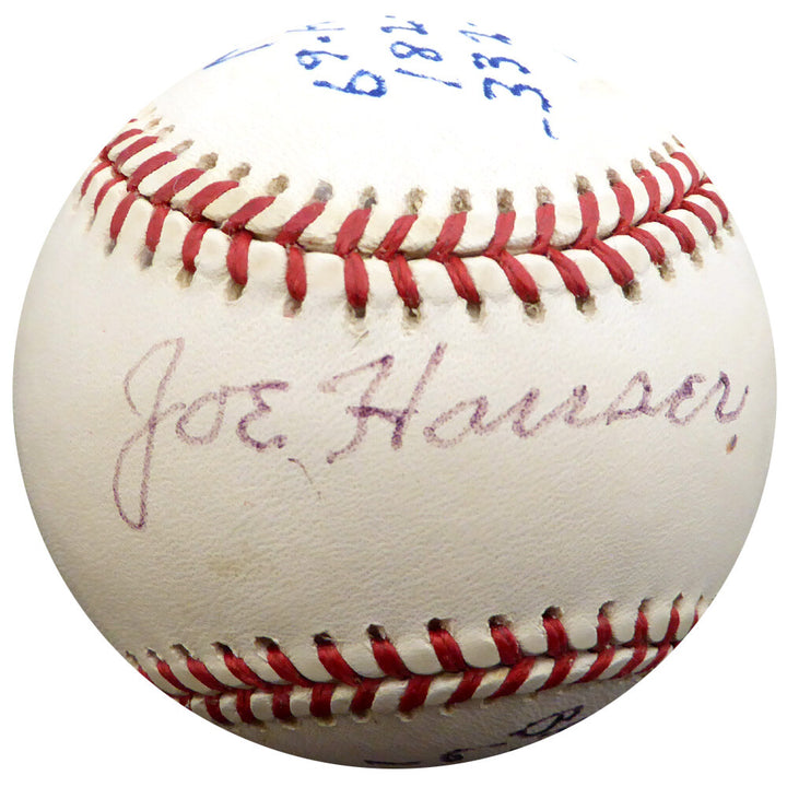 Joe Hauser Auto AL Baseball Orioles, Oakland A's "HR, RBI, Batting AVG" Beckett