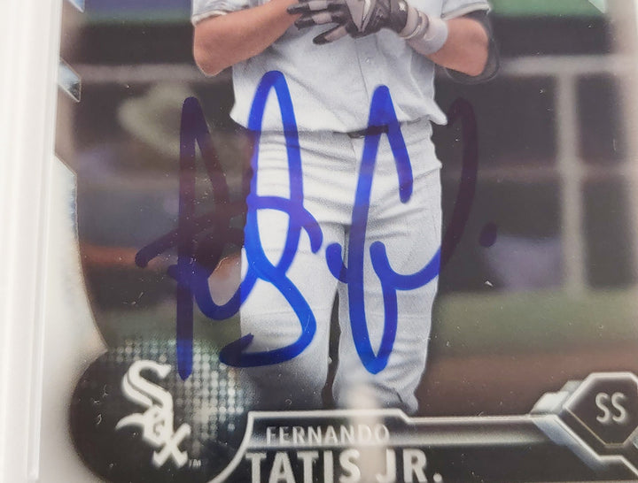 Fernando Tatis Jr Auto 2016 Bowman Chrome Prospects RC BCP17 PSA 8 Auto Mint 9