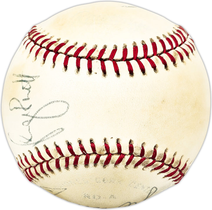 1970's MLB Stars & HOFer's Signed AL Baseball With 7 Sigs George Brett & Mike