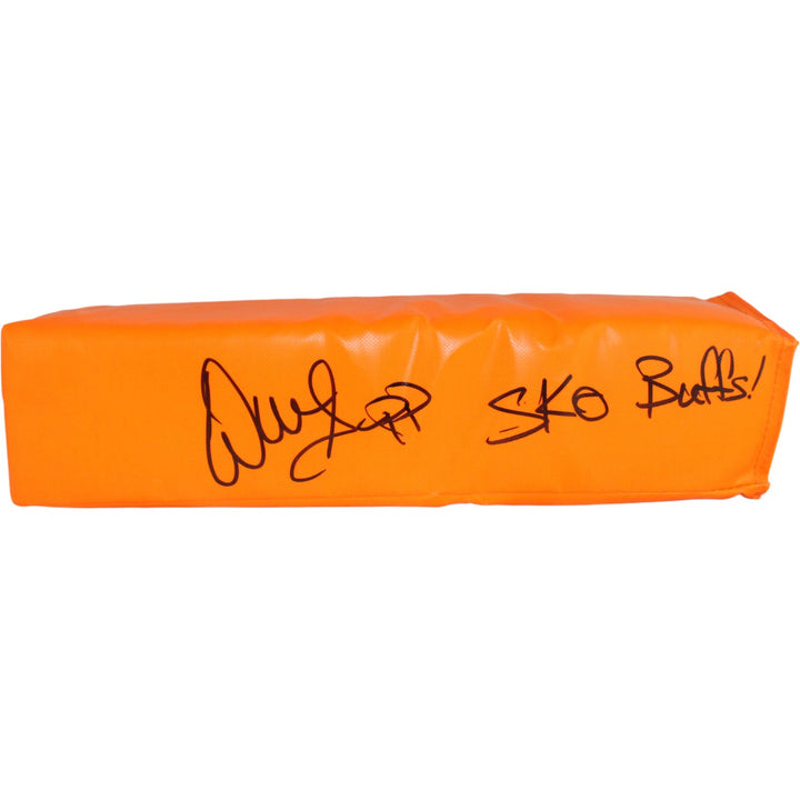 Warren Sapp Autographed/Signed Pylon Sko Buffs Inscription Beckett Witness 53293