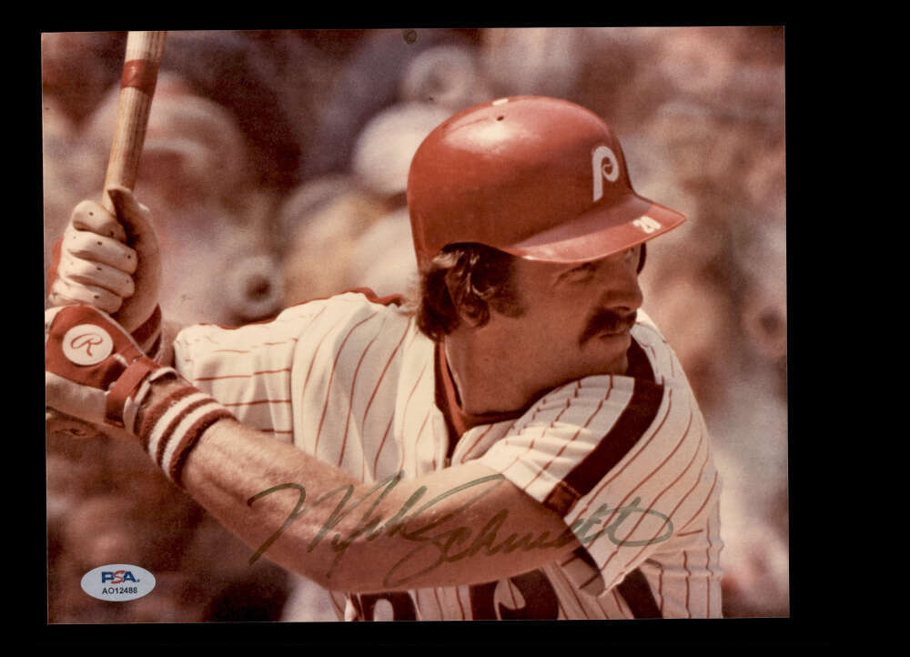 Mike Schmidt PSA DNA Signed 8x10 Photo Autograph Phillies