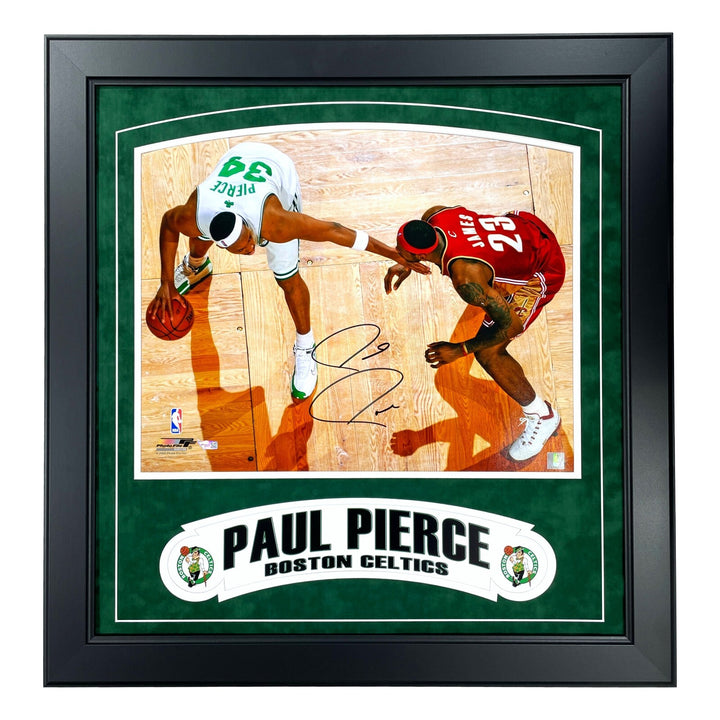 Paul Pierce Autographed Boston Celtics 16x20 Photo Framed Fanatics Signed LeBron