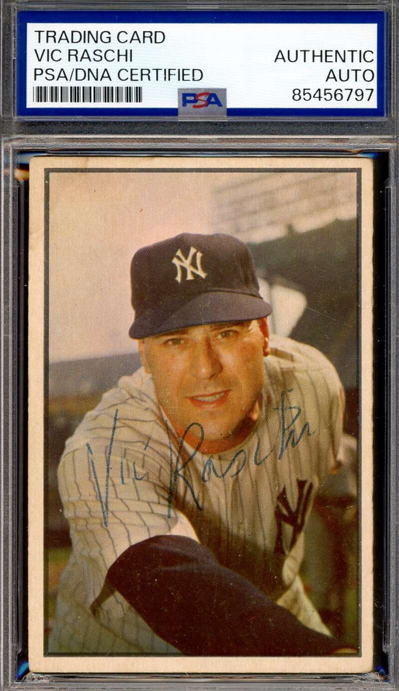 Vic Raschi PSA DNA Vintage Signed 1953 Bowman Autograph