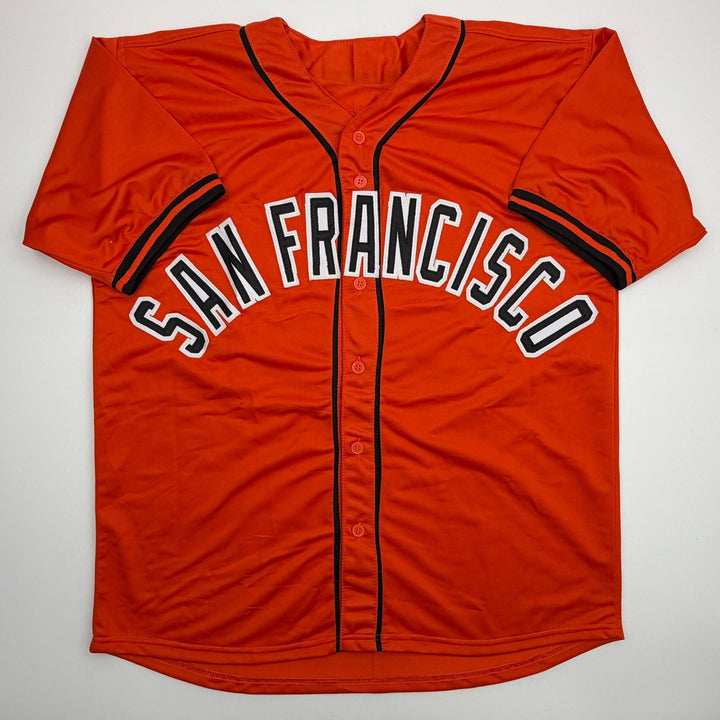 Autographed/Signed Hayden Birdsong San Francisco Orange Jersey Beckett BAS COA