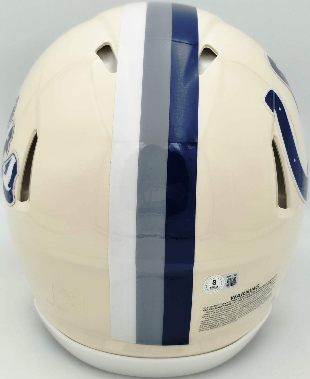 Reggie Wayne Signed Colts Cream Retro Full Size Authentic Helmet BAS