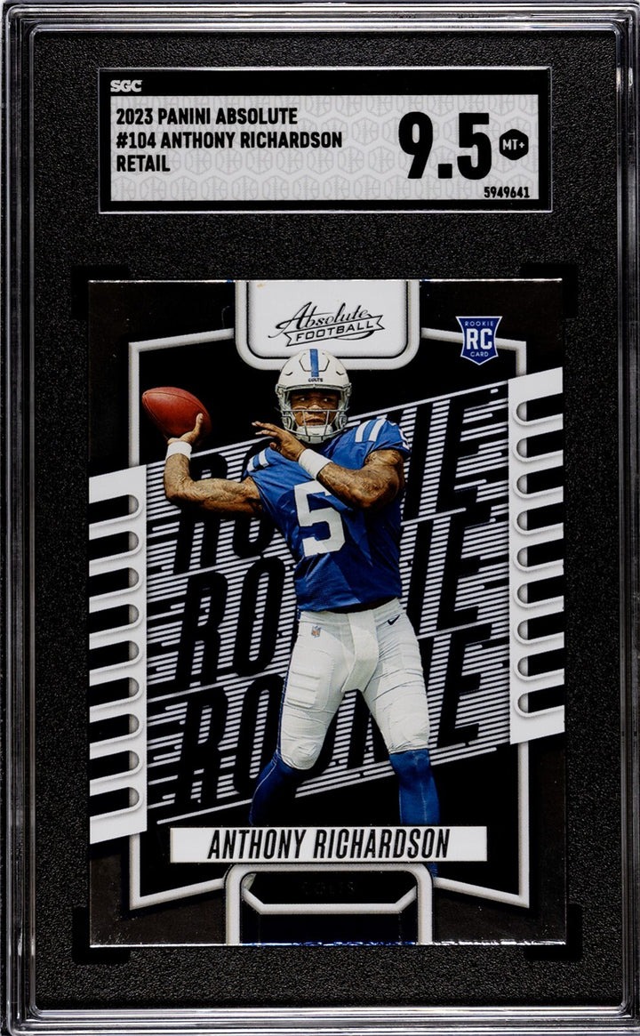 Anthony Richardson 2023 Panini Absolute Retail RC #104 - SGC Graded 9.5 Mint+