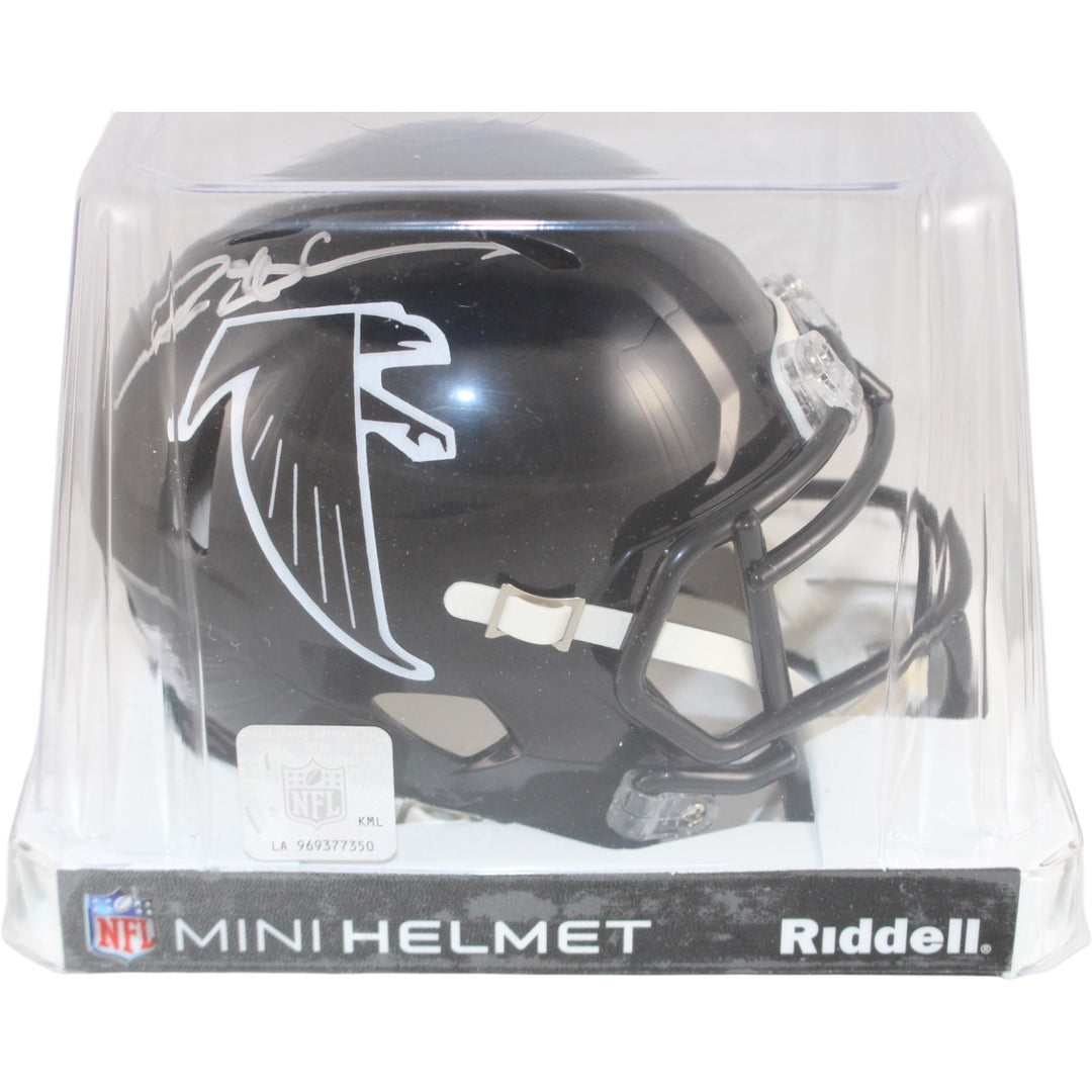 Deion Sanders Autographed Atlanta Falcons TB Mini Helmet Beckett Witness 51735