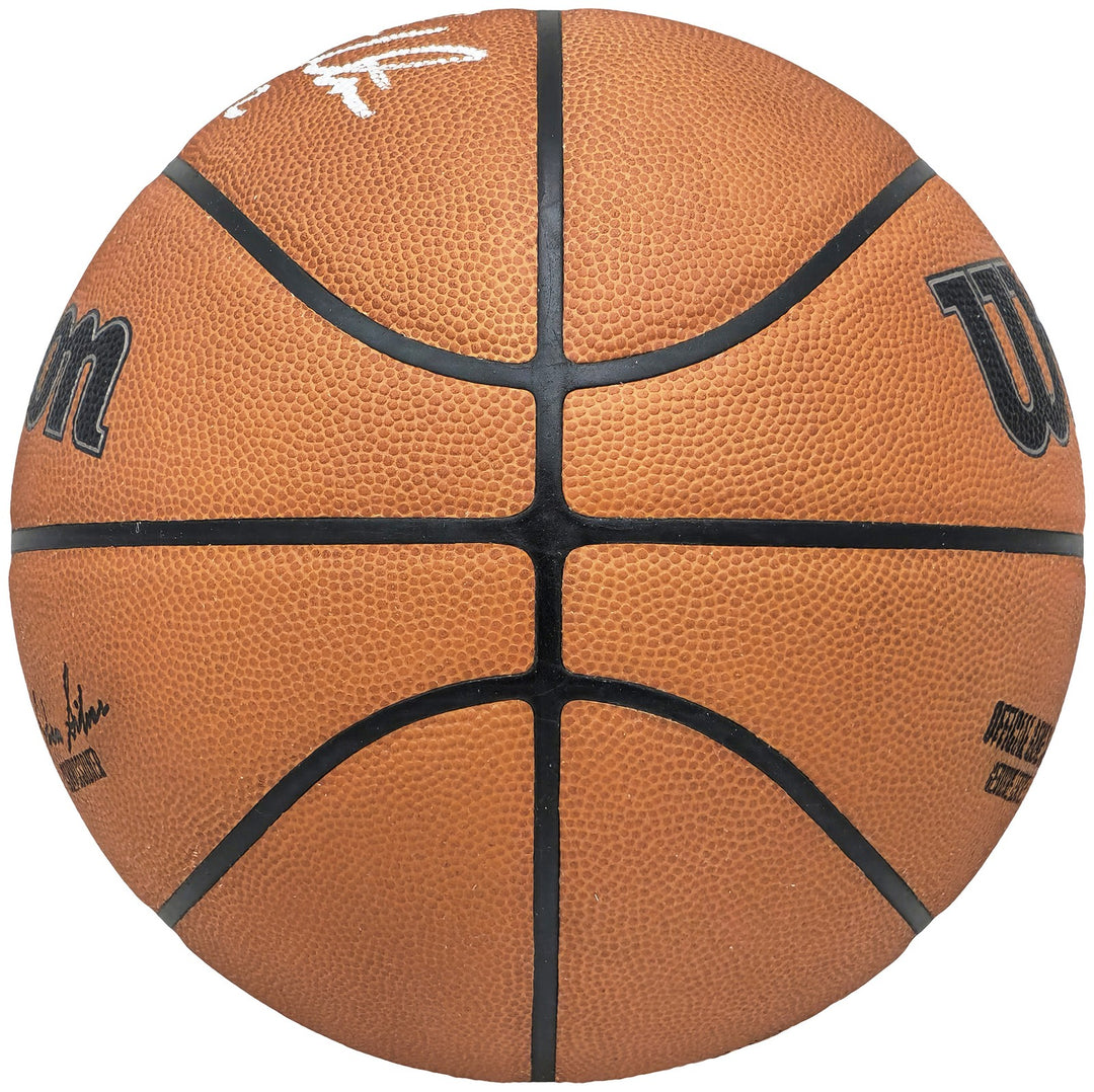 John Stockton Auto Official Game Ball Genuine Leather Basketball Jazz Beckett
