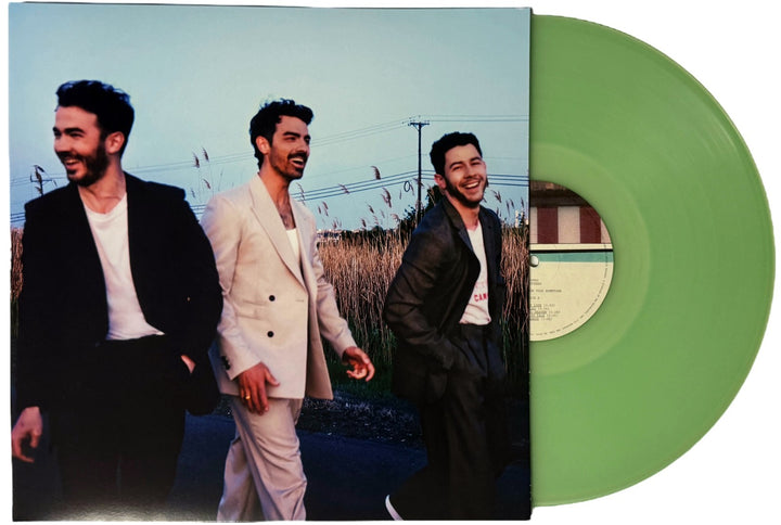 Jonas Brothers signed 2025 Greetings from Your Hometown Art Card/Album LP - COA