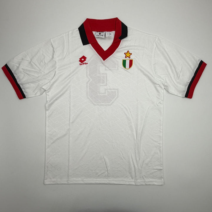 Autographed/Signed Paolo Maldini AC Milan White Jersey Beckett BAS COA