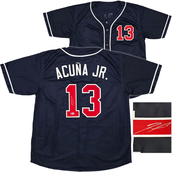 Atlanta Braves Ronald Acuna Jr. Signed Blue Jersey Beckett