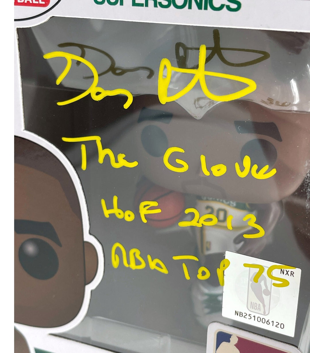 Gary Payton Autographed Funko Pop Seattle Sonics Inscribed #80 JSA COA Signed