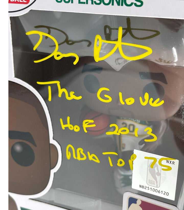Gary Payton Autographed Funko Pop Seattle Sonics Inscribed #80 JSA COA Signed