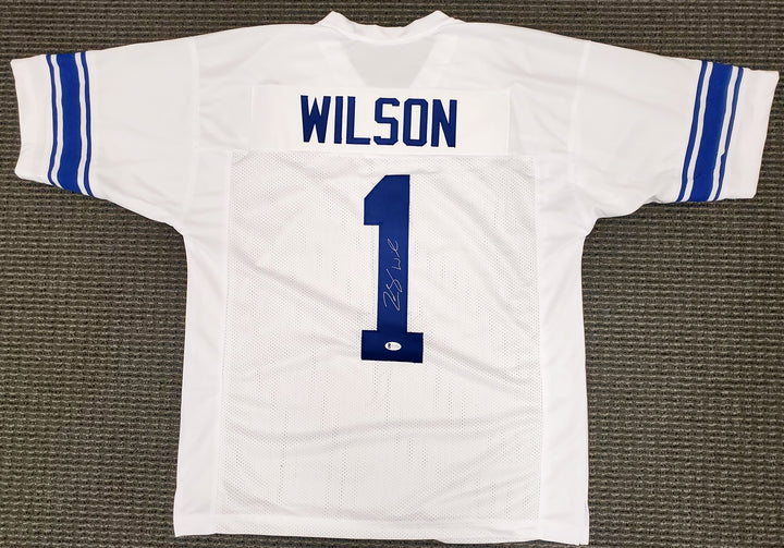BYU Cougars Zach Wilson Signed White Jersey Beckett BAS