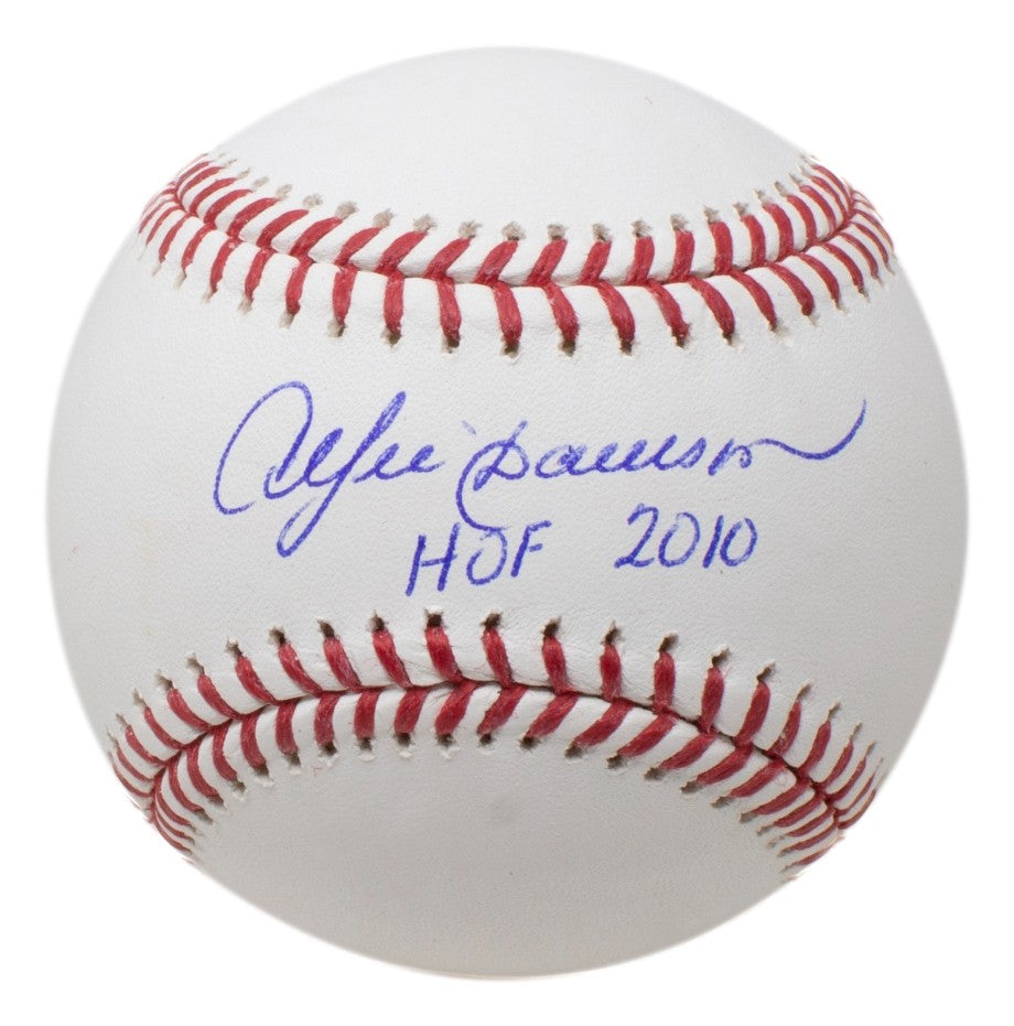 Andre Dawson Chicago Cubs Signed Official MLB Baseball HOF 2010 BAS