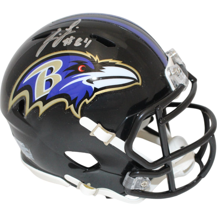 Jermaine Lewis Autographed/Signed Baltimore Ravens Spd Mini Helmet Beckett 48412