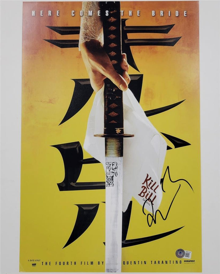 Quentin Tarantino signed Kill Bill 12x18 Movie Poster photo A ~ Beckett BAS Holo