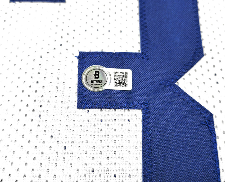Philadelphia 76ers Allen Iverson Signed White All Star Jersey Beckett Wit