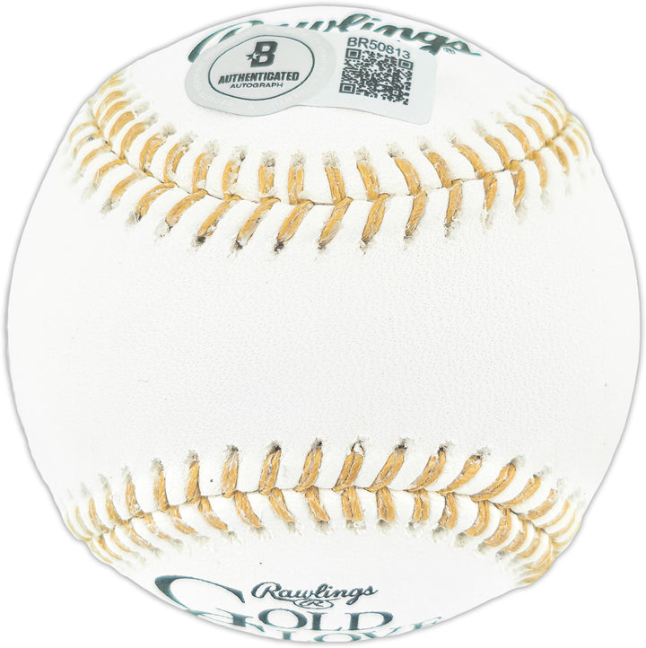 Dave Concepcion Auto Official Gold Glove Baseball Reds "5X GG" Smudge Beckett