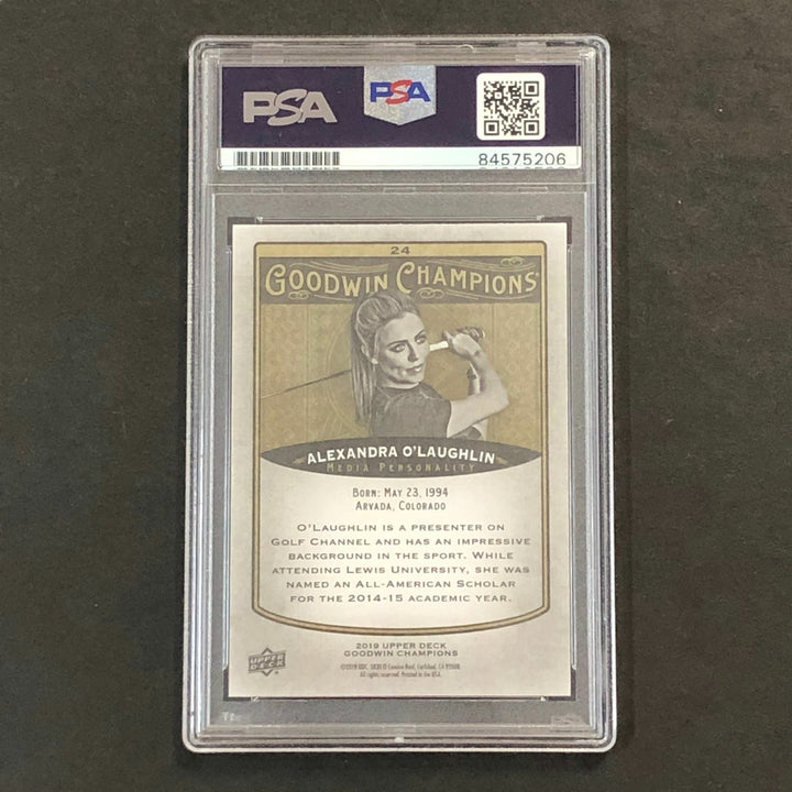 2019 Goodwin Champions #24 Alexandra O'Laughlin Signed Card PSA/DNA Encapsulated