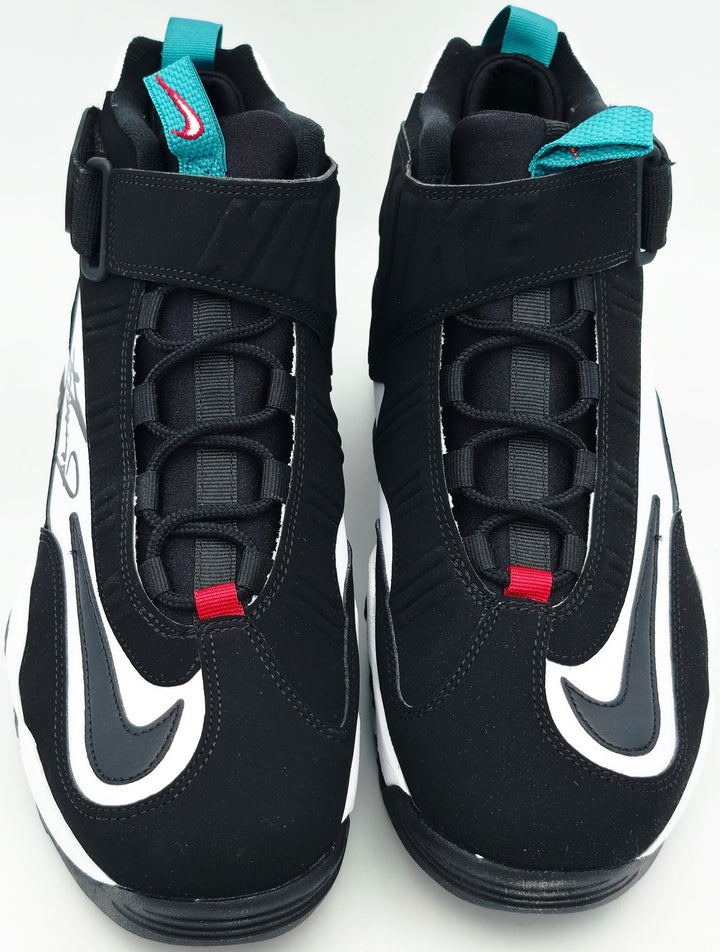 Ken Griffey Jr. Signed White & Black Nike Air Griffey Max 1 Shoes Mariners Size