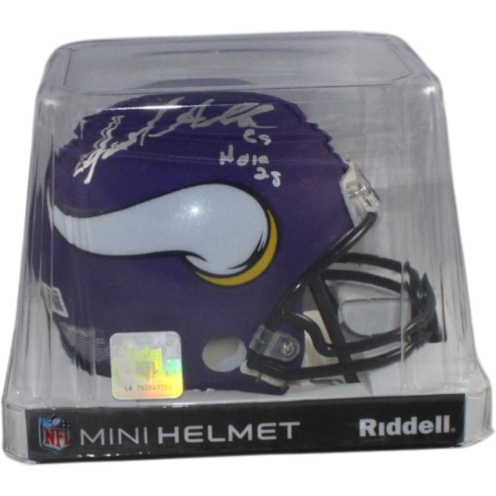 Jared Allen Autographed Minnesota Vikings VSR4 Mini Helmet HOF Beckett W 55178