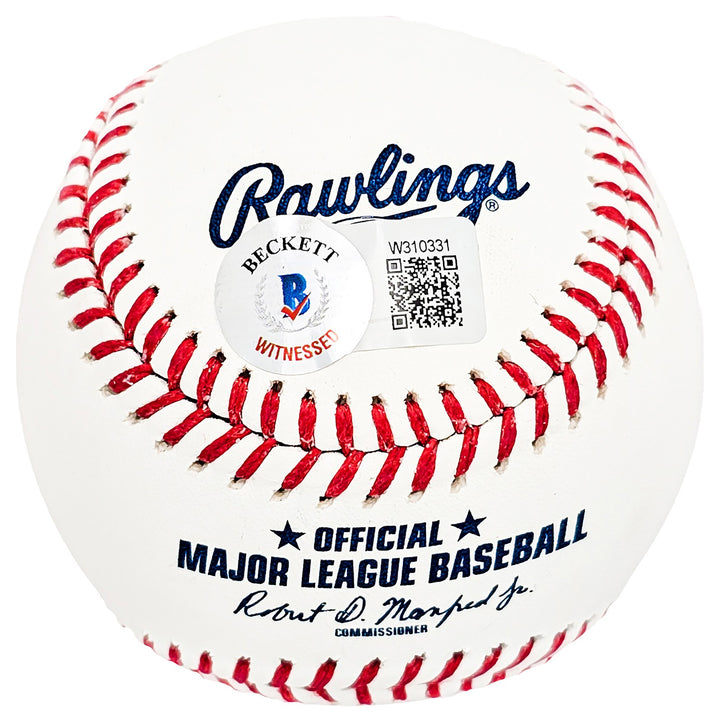 Ron Guidry Signed Official MLB Baseball New York Yankees "Gator" Beckett Witness