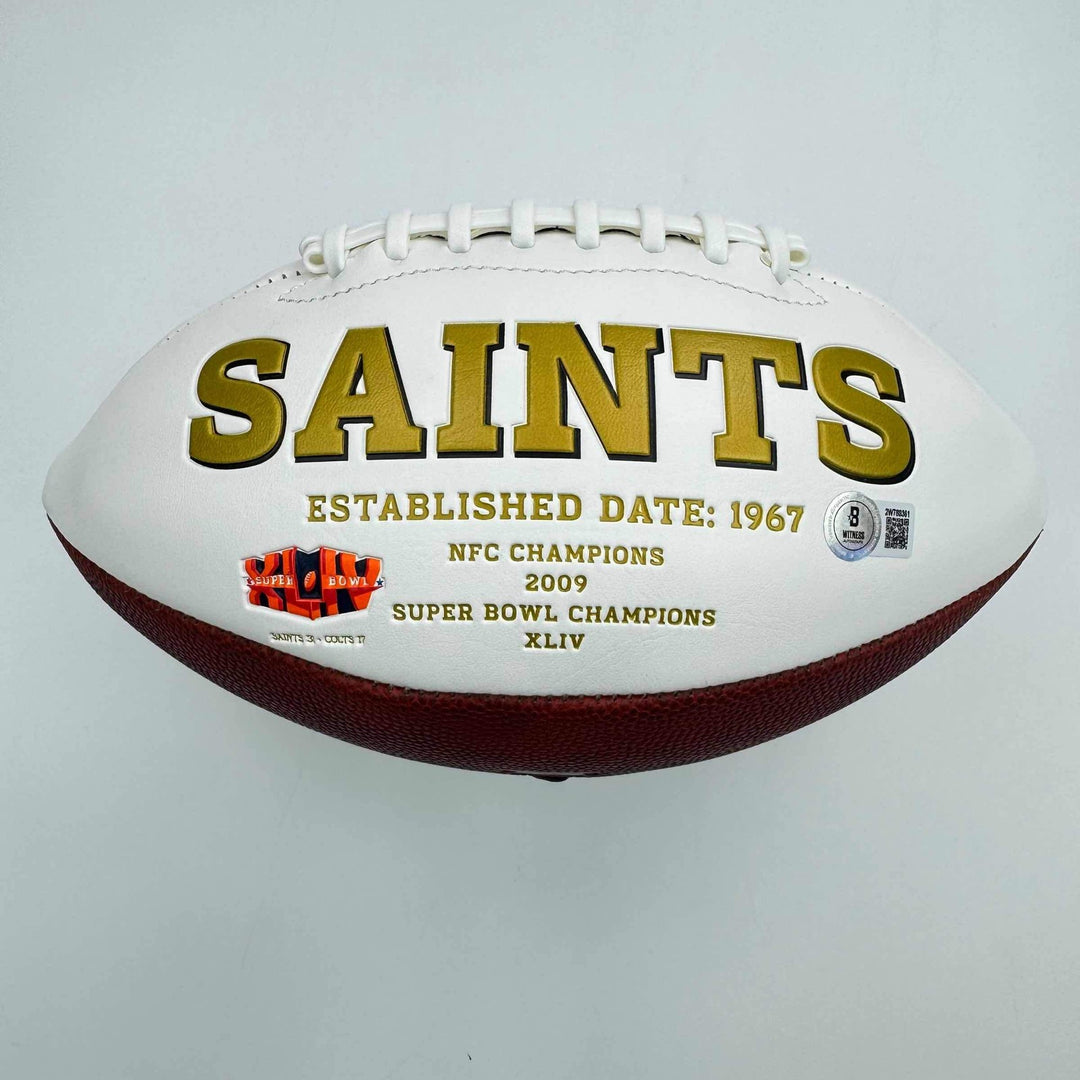 Autographed/Signed Alvin Kamara New Orleans Saints FS Football Beckett BAS COA