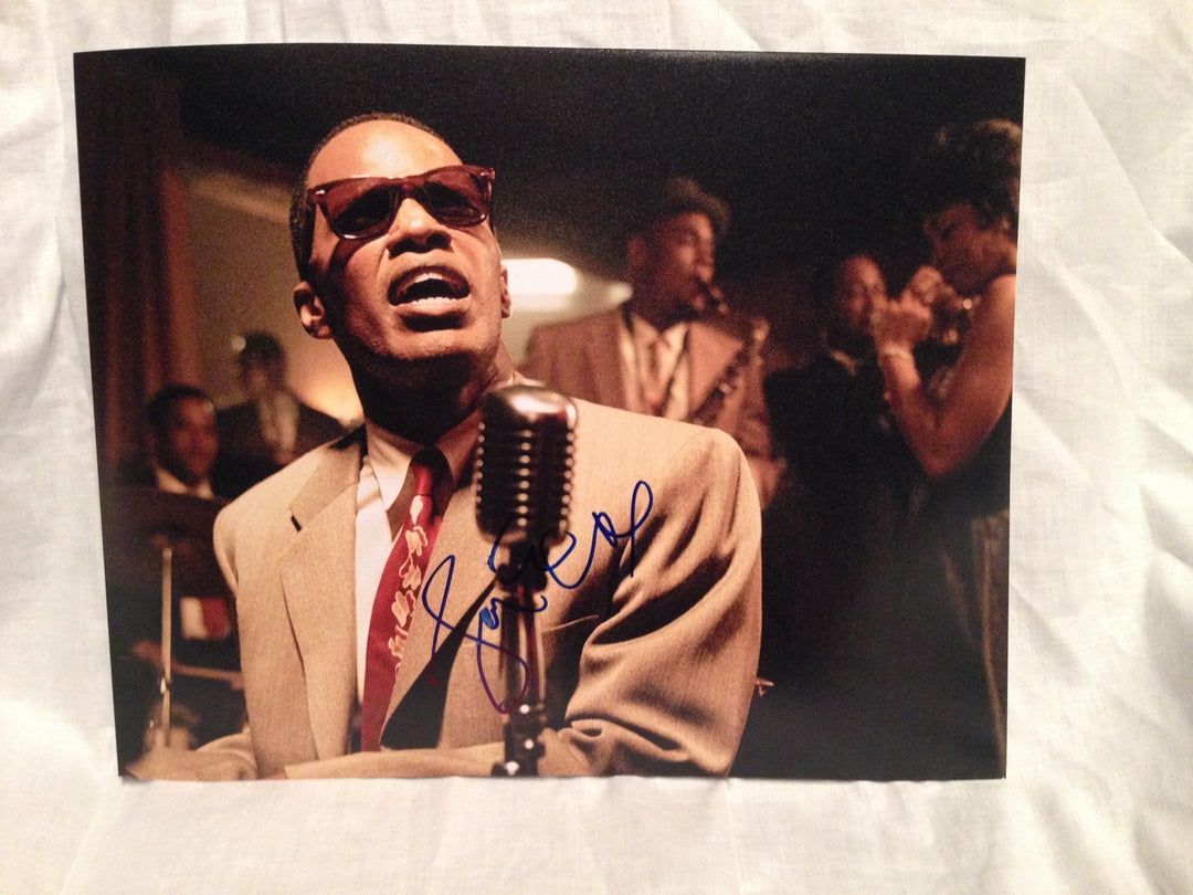 JAMIE FOXX SIGNED AUTO 11X14 PHOTO DJANGO RAY MOVIES ACTOR COA WOW