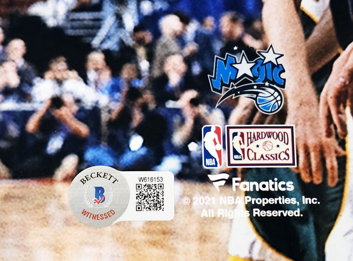 Tracy McGrady Signed 16x20 Photo Orlando Magic Dunk Beckett BAS Witness