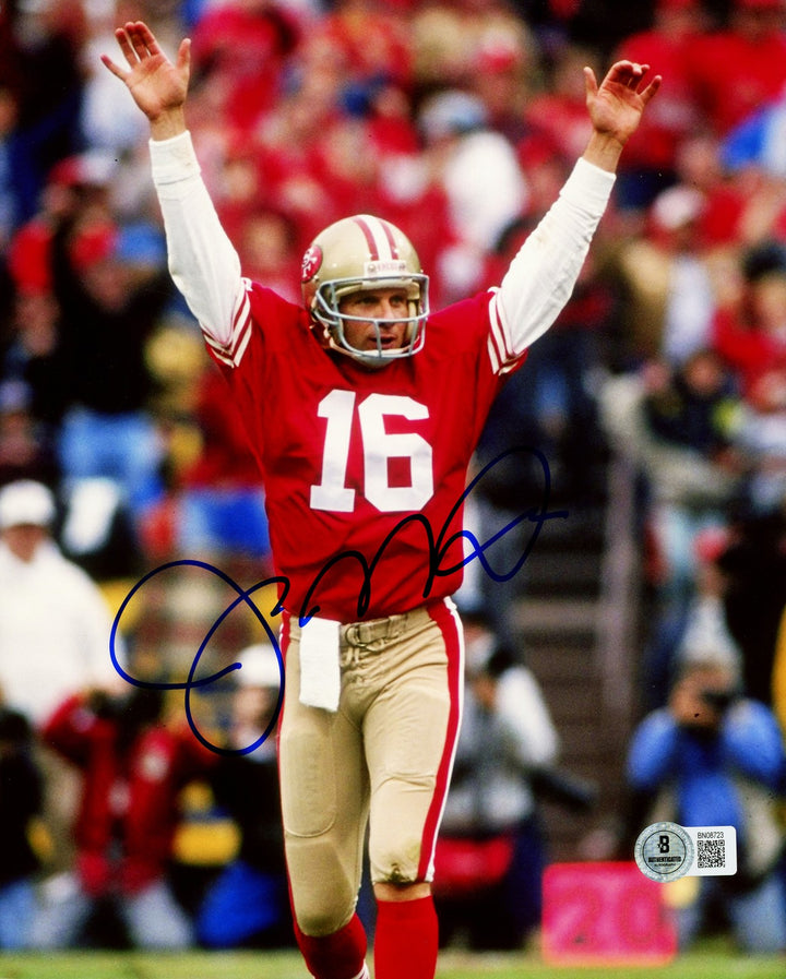 Joe Montana Autographed Signed 8x10 Photo San Francisco 49ers Beckett