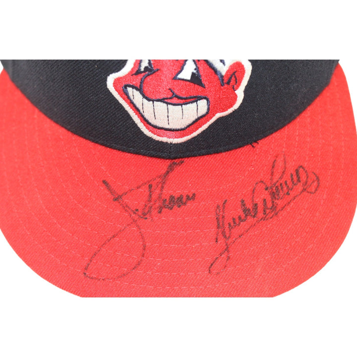 Jim Thome Sandy Alomar Autographed Cleveland Indians 7 3/8 Hat Beckett 54991