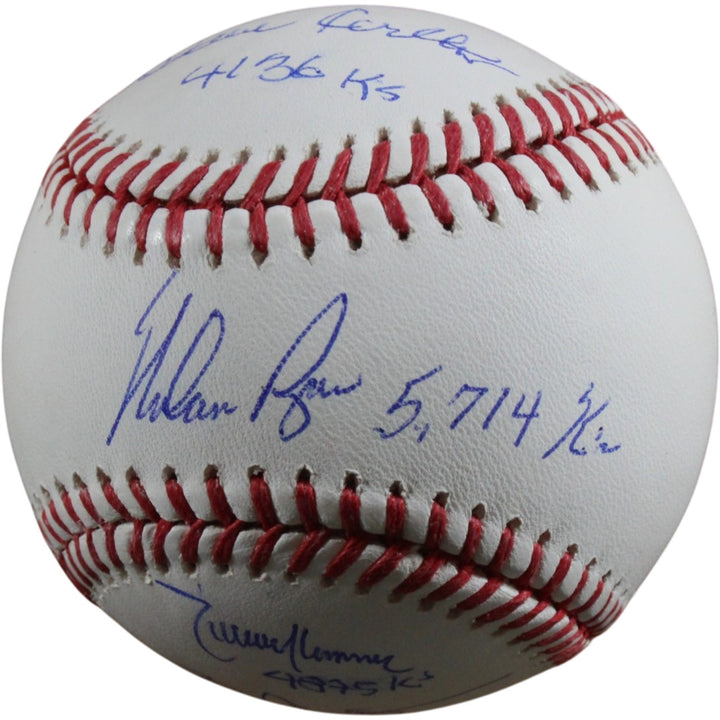 4000 K's Autographed OML Baseball Ryan Johnson Clemens Carlton Beckett 57265