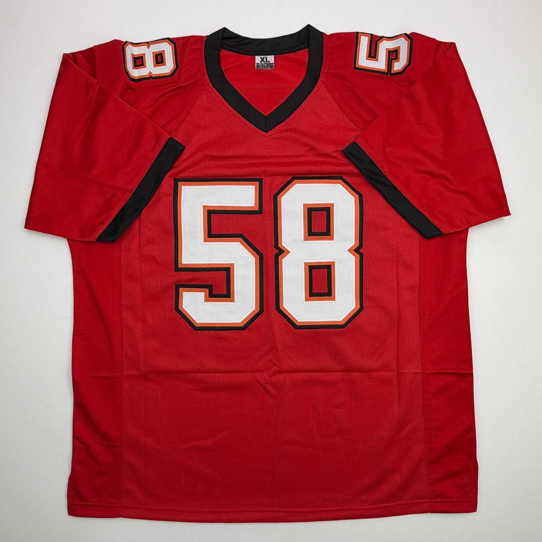 Autographed/Signed Kwon Alexander Tampa Bay Red Football Jersey JSA COA