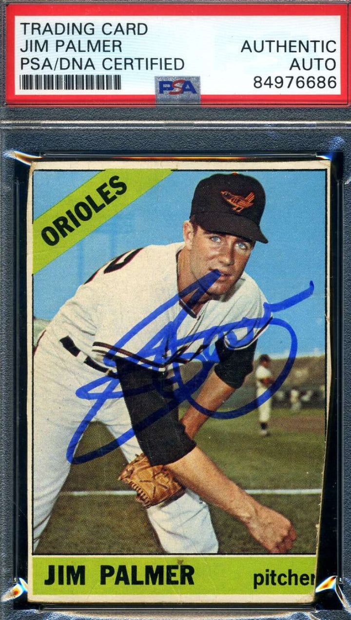 Jim Palmer PSA DNA Signed 1966 Topps Rookie Autograph