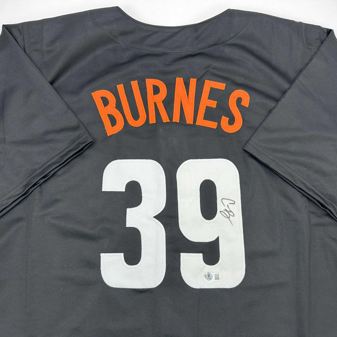 Autographed/Signed Corbin Burnes Baltimore City Connect Jersey Beckett COA