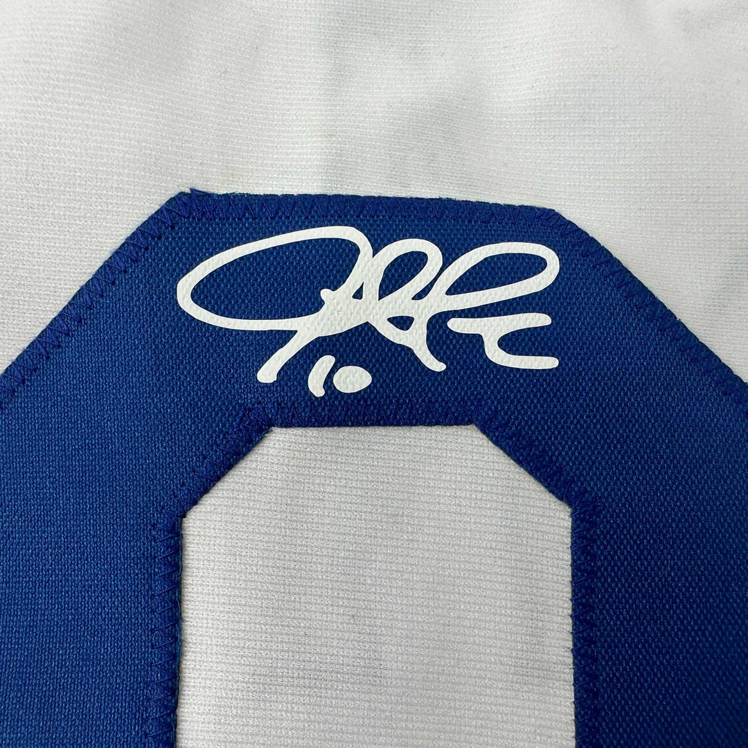 Facsimile Autographed Justin Turner Los Angeles LA White Reprint Jersey Men's XL