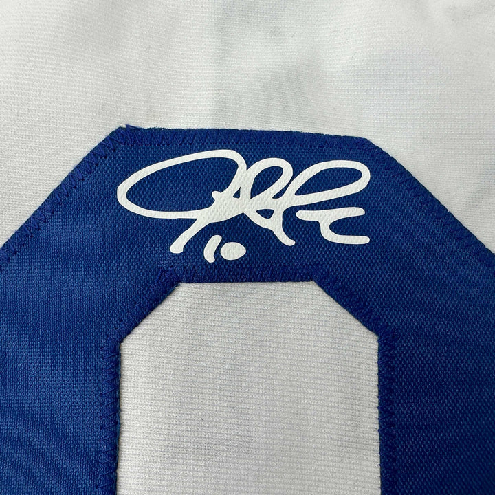 Facsimile Autographed Justin Turner Los Angeles LA White Reprint Jersey Men's XL