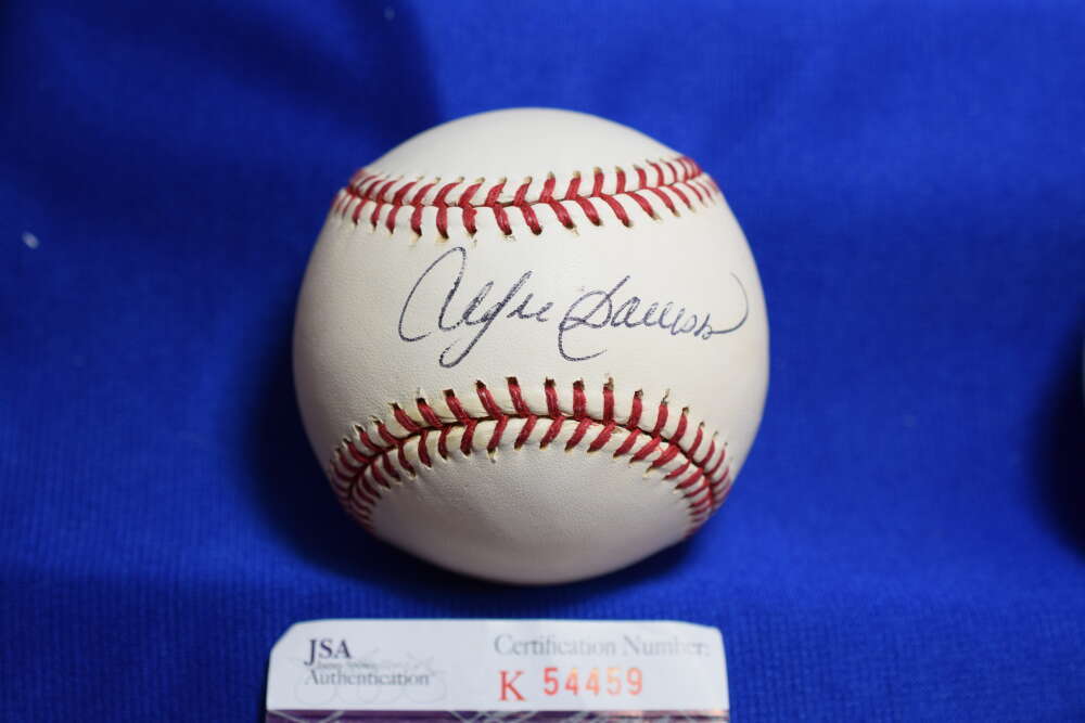 Andre Dawson JSA Cert Signed Major League OML Autograph Baseball