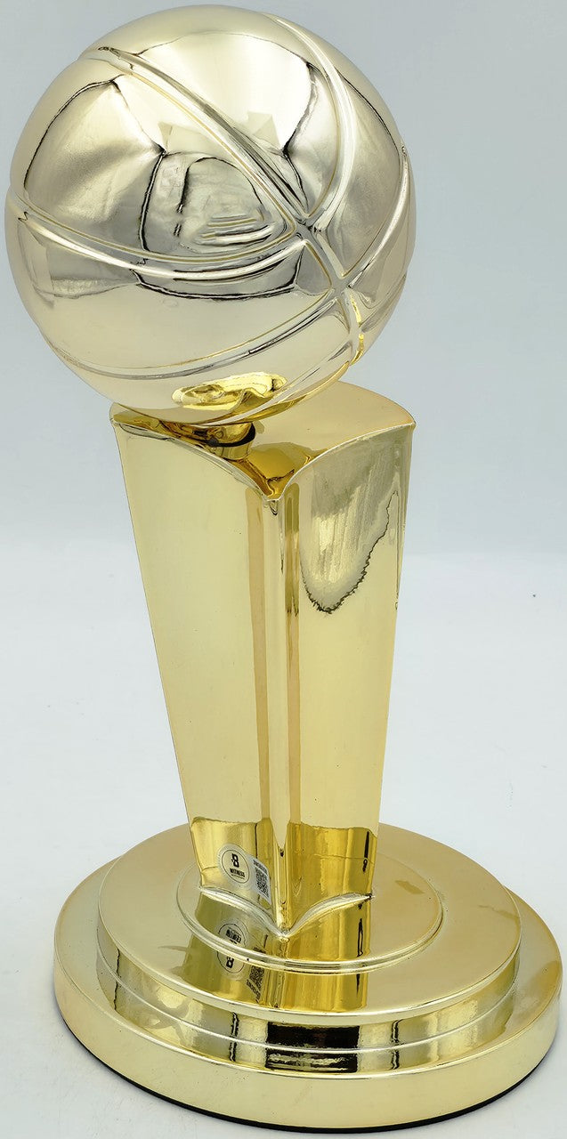 Larry Bird Auto Gold Fanatics Mini Trophy Celtics "18x Champ" Box Plaque Beckett
