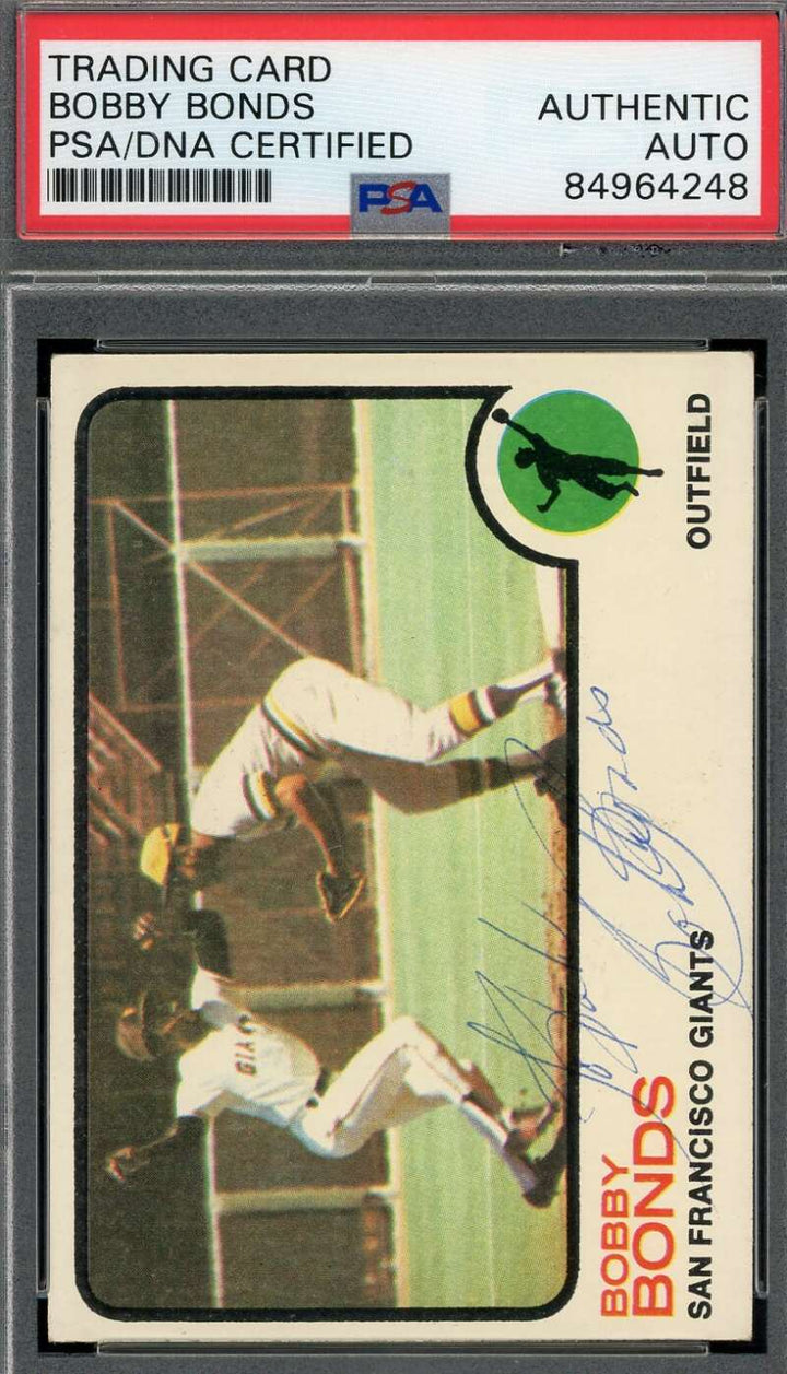 Bobby Bonds PSA DNA Coa Signed 1973 Topps  Autograph