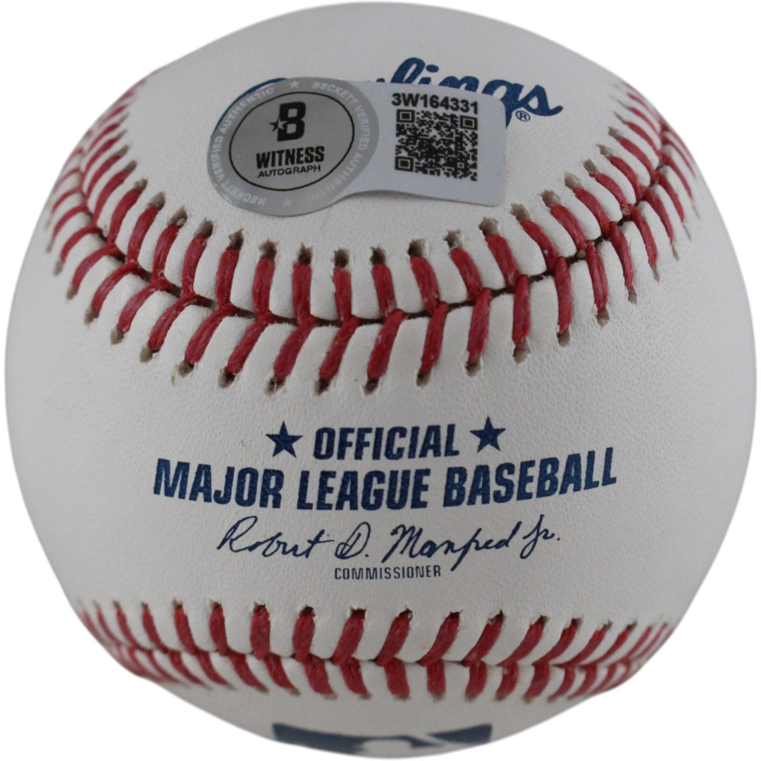 Trevor Hoffman Auographed/Signed San Diego Padres OML Baseball HOF Beckett 51576
