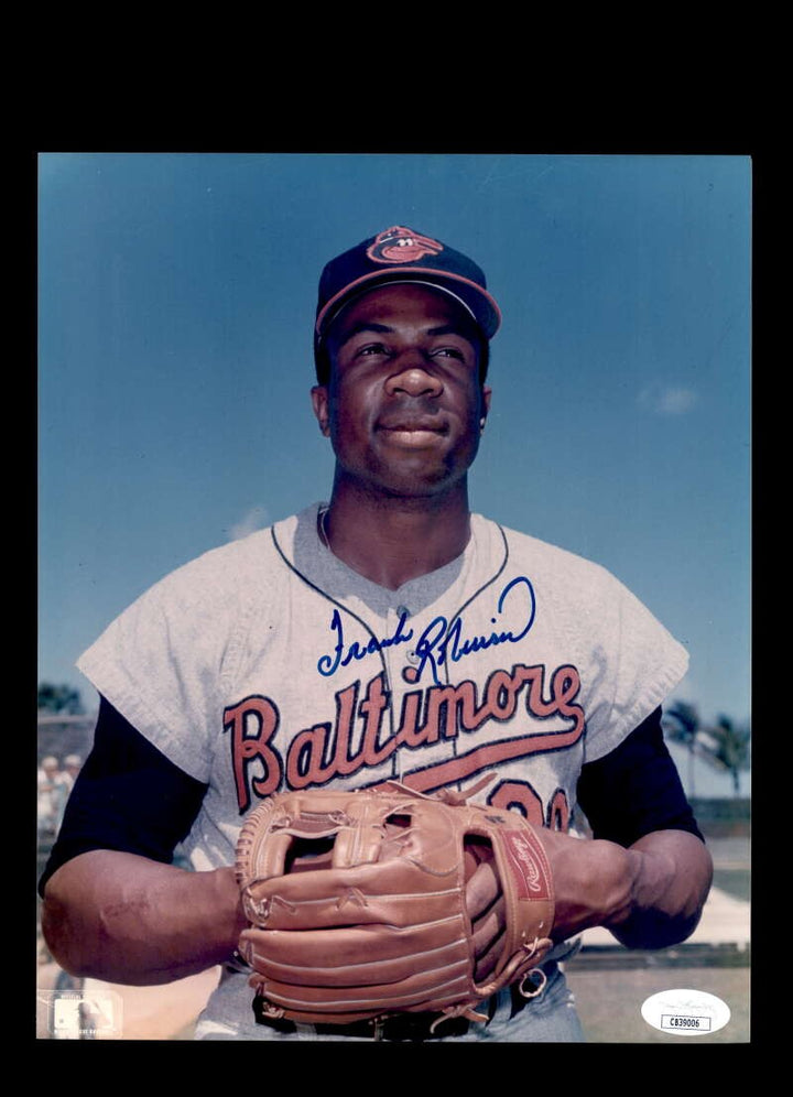 Frank Robinson JSA Cert Signed 8x10 Photo Autograph Orioles