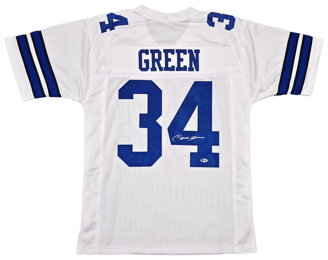 Dallas Cowboys Cornell Green Signed White Jersey Beckett Witness
