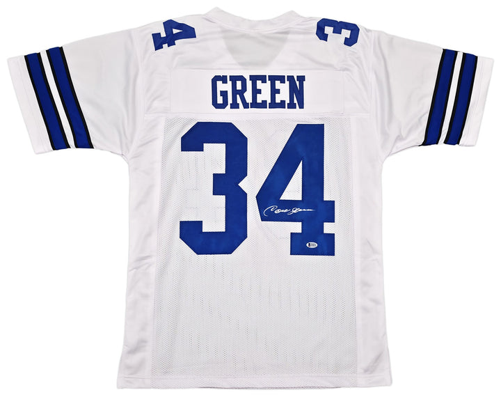 Dallas Cowboys Cornell Green Signed White Jersey Beckett Witness