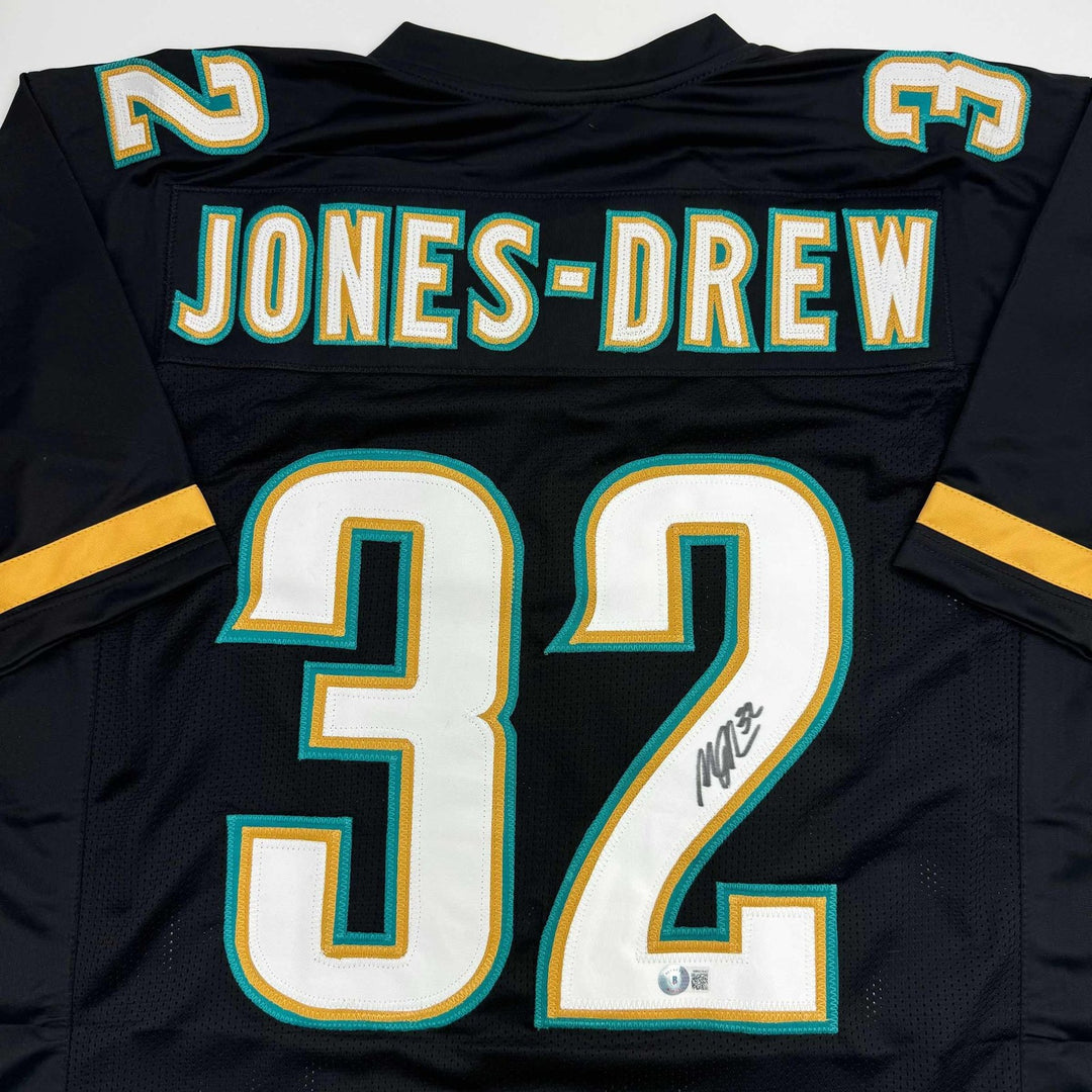 Autographed/Signed Maurice Jones-Drew Jacksonville Black Jersey BAS COA