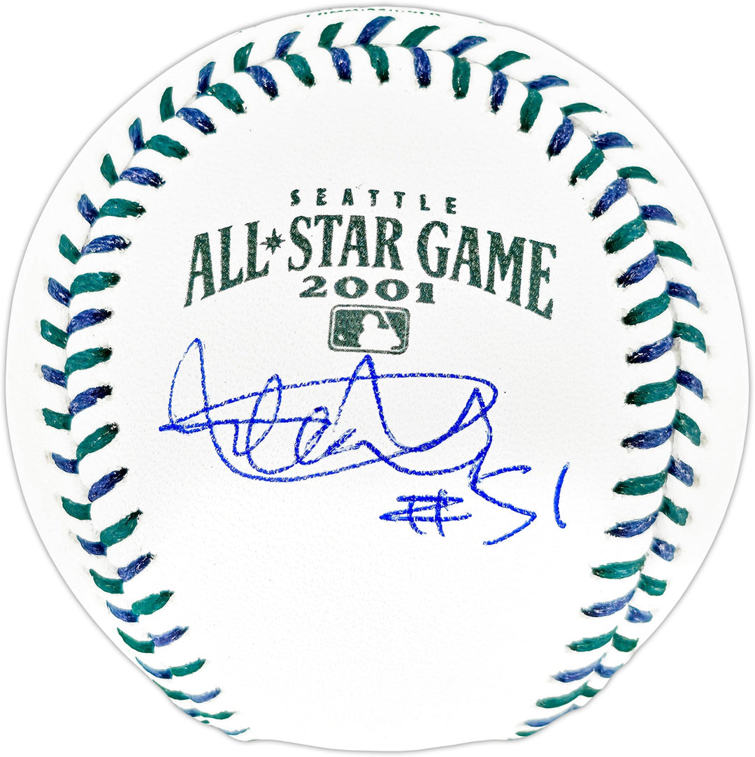 Ichiro Suzuki Auto Official 2001 All Star Game Baseball Mariners #51 Beckett Wit