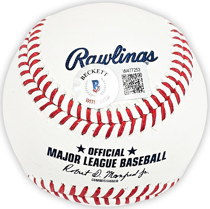 Wade Boggs Signed MLB Baseball Red Sox "5x AL Batting Champ" Beckett Wit