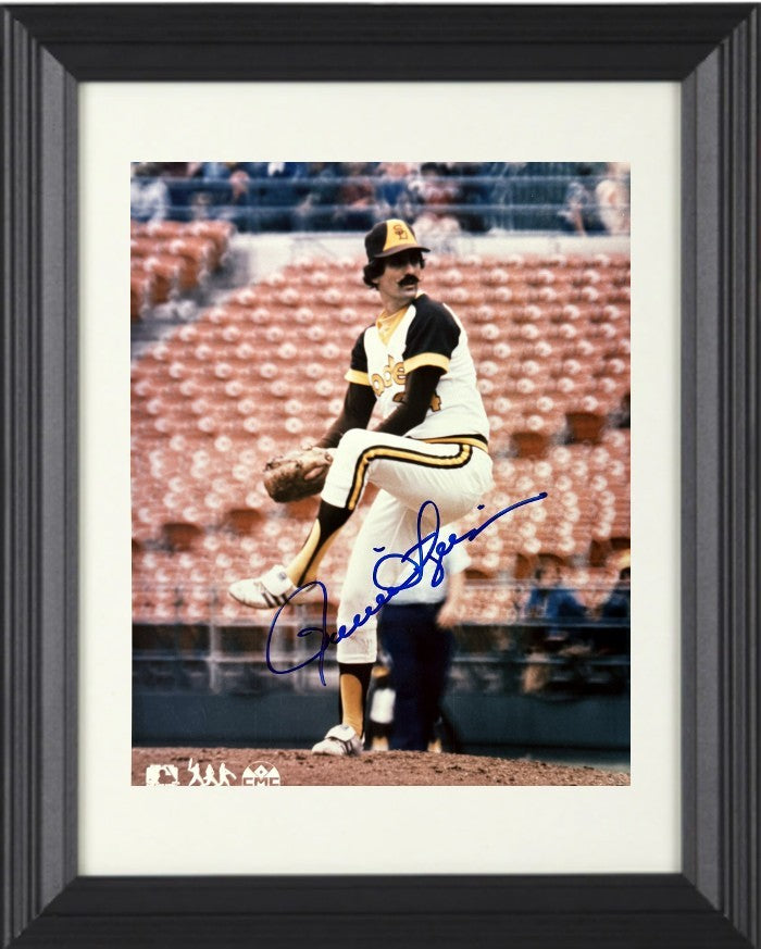 Rollie Fingers signed San Diego Padres MLB Licensed 8x10 Photo Framed- COA (HOF)